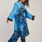 Women Regular Fit Kimono - Printed Blue