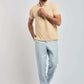 Dalydress men's casual outfit with beige polo shirt and light blue trousers