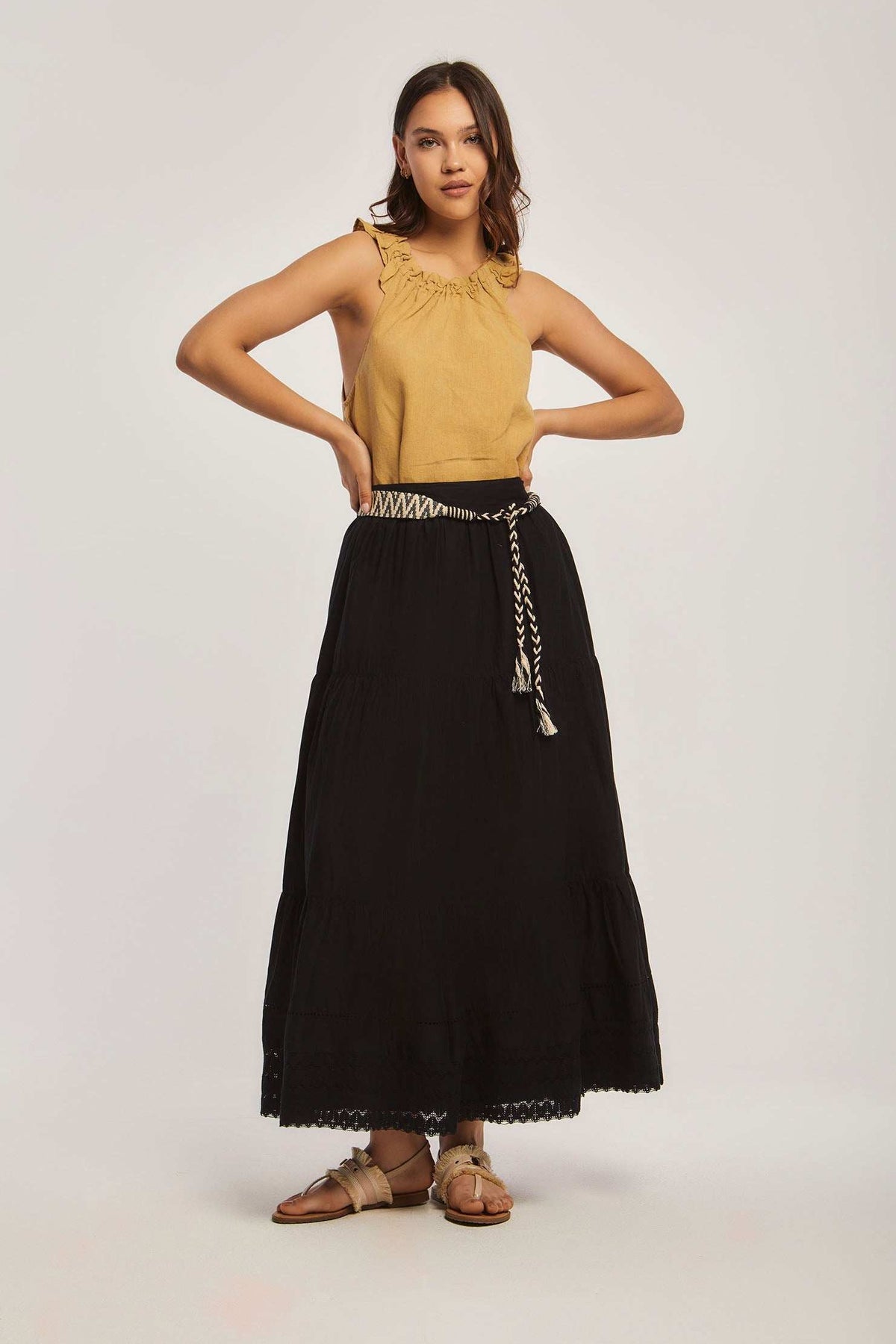 Women Regular Fit Top - Brown