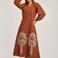 Women Regular Fit Dress - Brick Red
