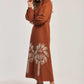 Women Regular Fit Dress - Brick Red