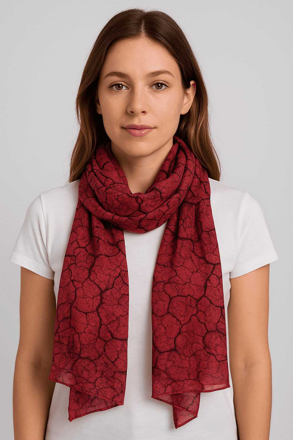 Women Scarf Dark Pink