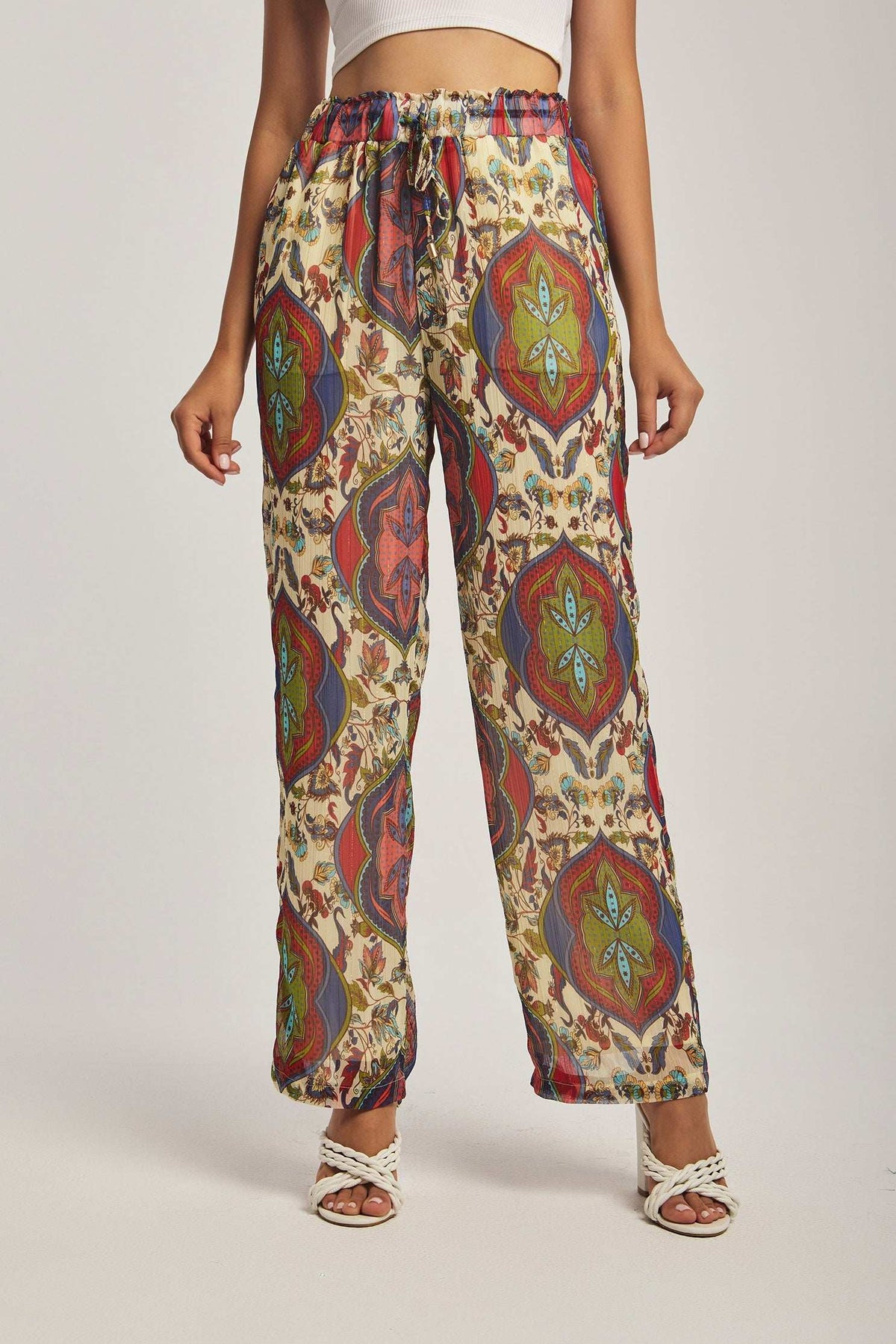 Women Regular Fit Pant - Multicolorcolor