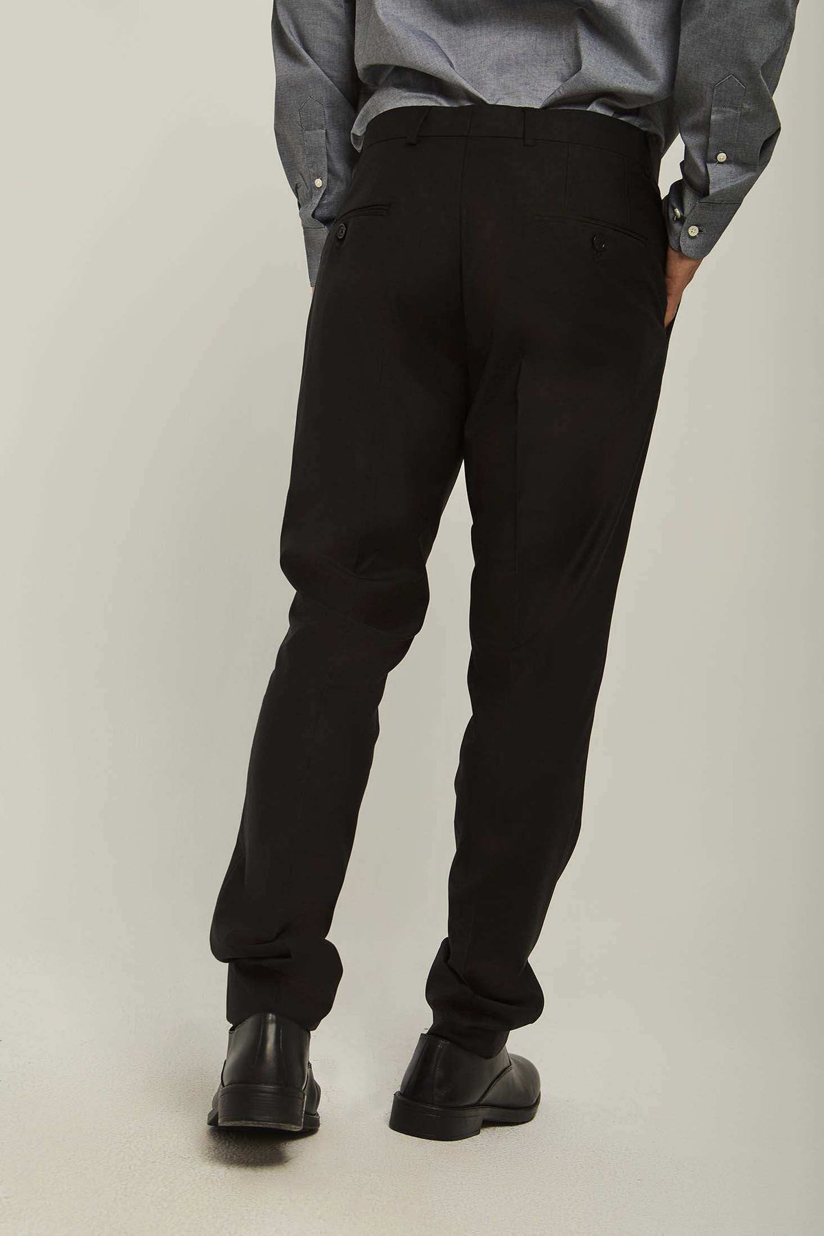 Men Regular Fit Pant - Black