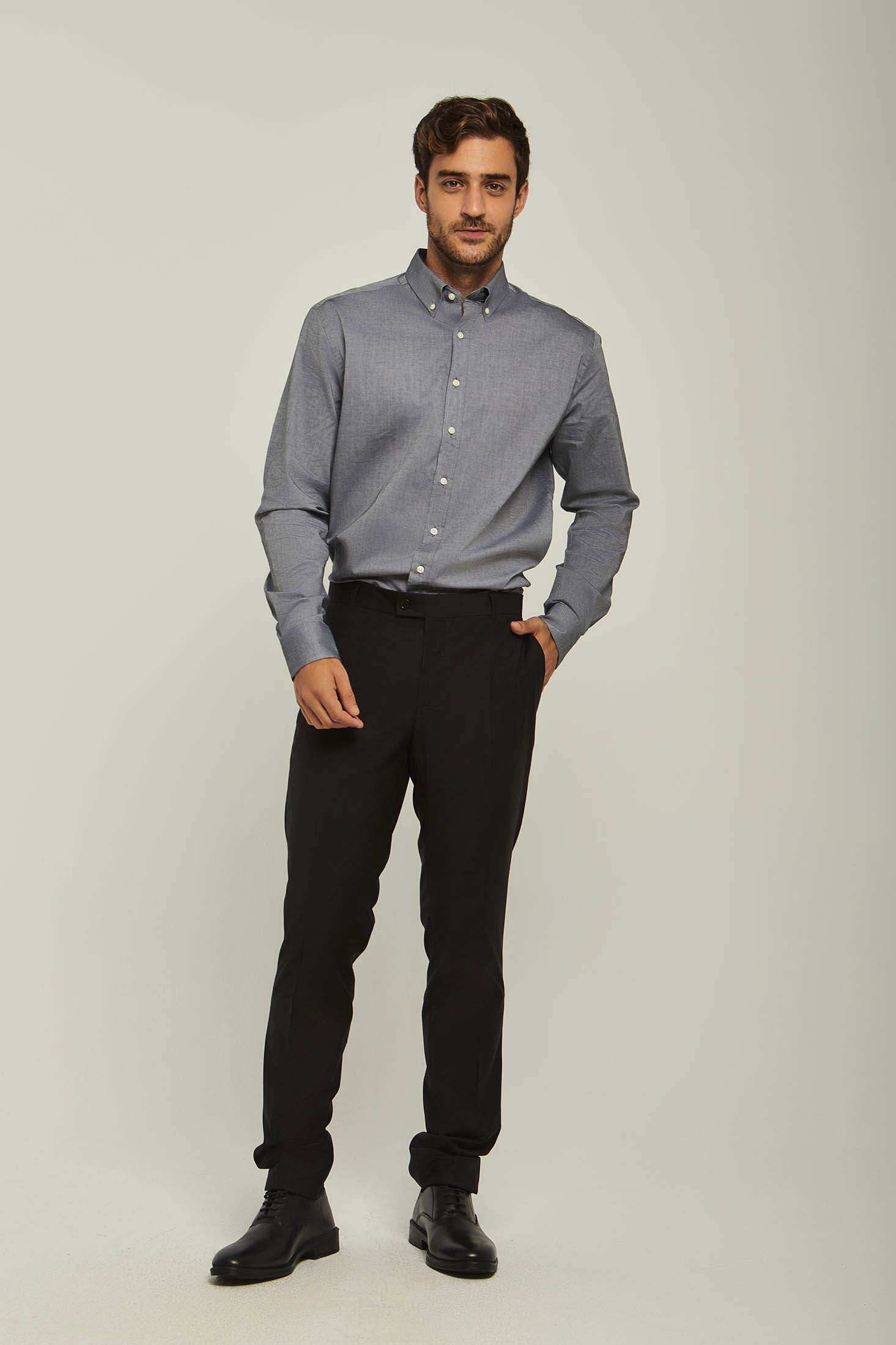 Men Regular Fit Pant - Black