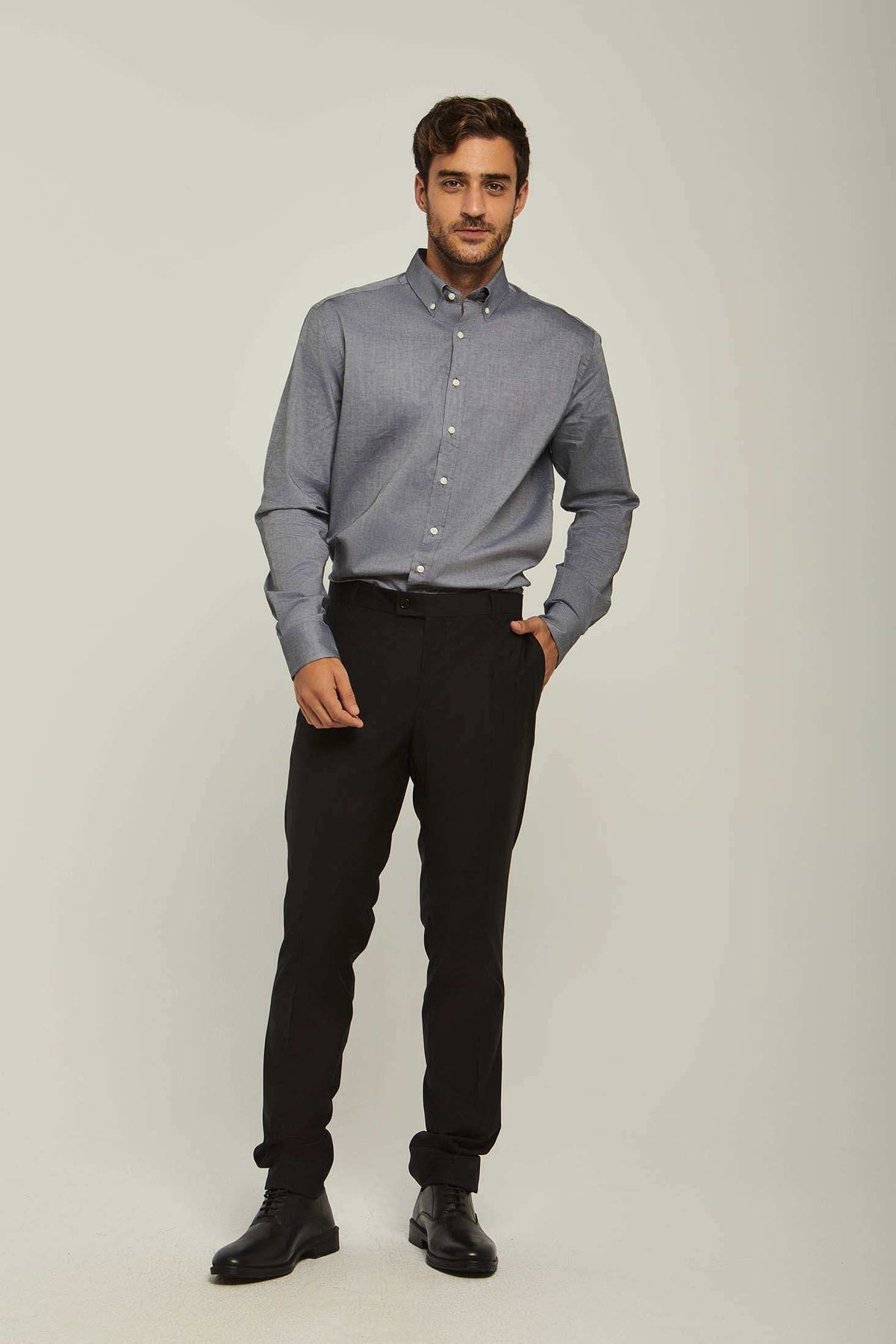 Men Regular Fit Pant - Black