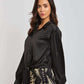 Women Regular Fit Blouse - Black