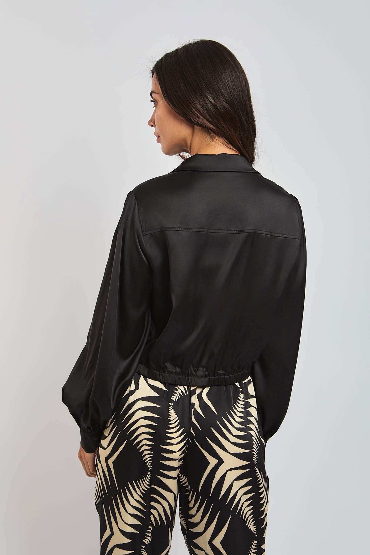 Women Regular Fit Blouse - Black