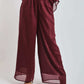 Women Regular Fit Pant - Maroon
