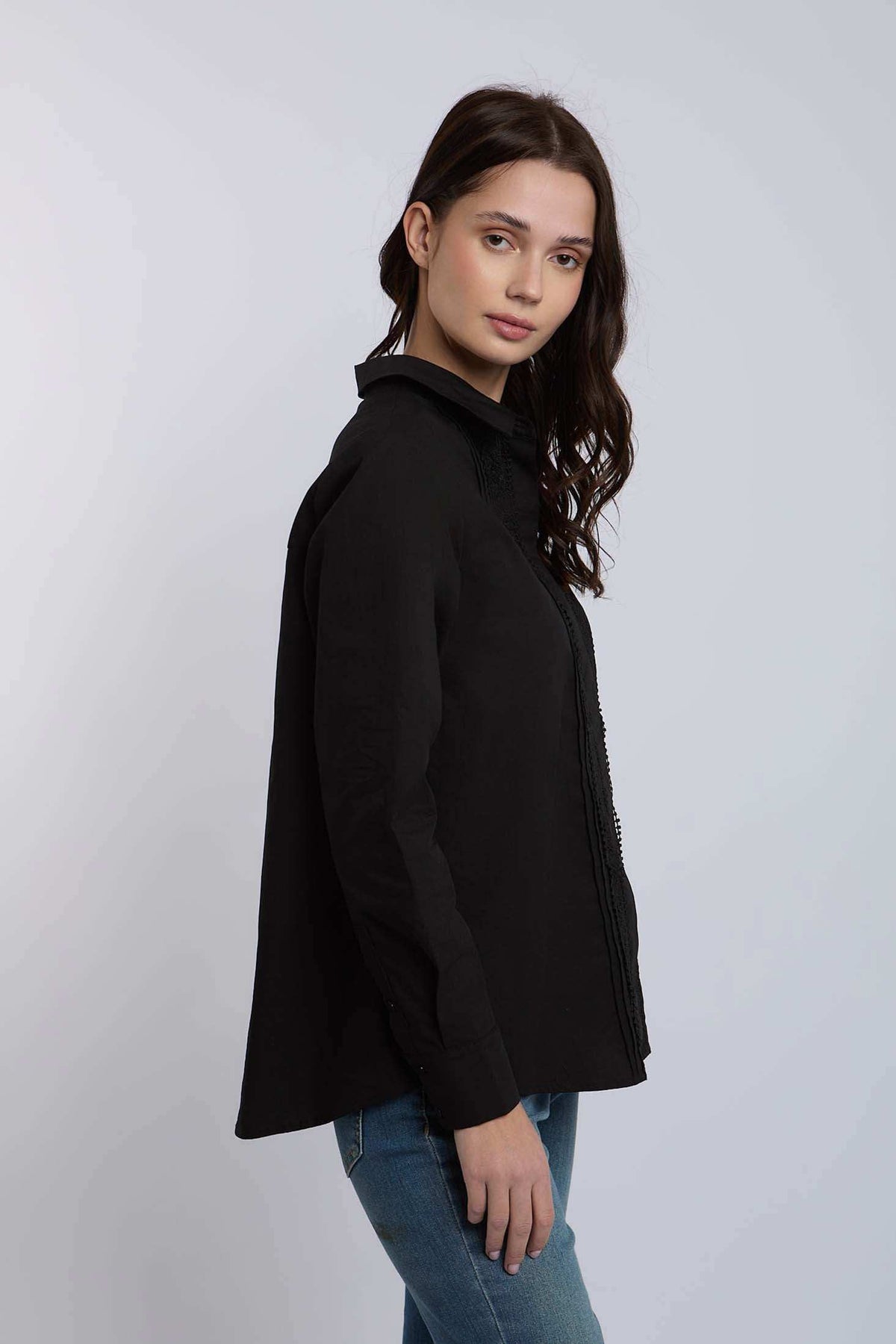 Women Regular Fit Blouse - Black