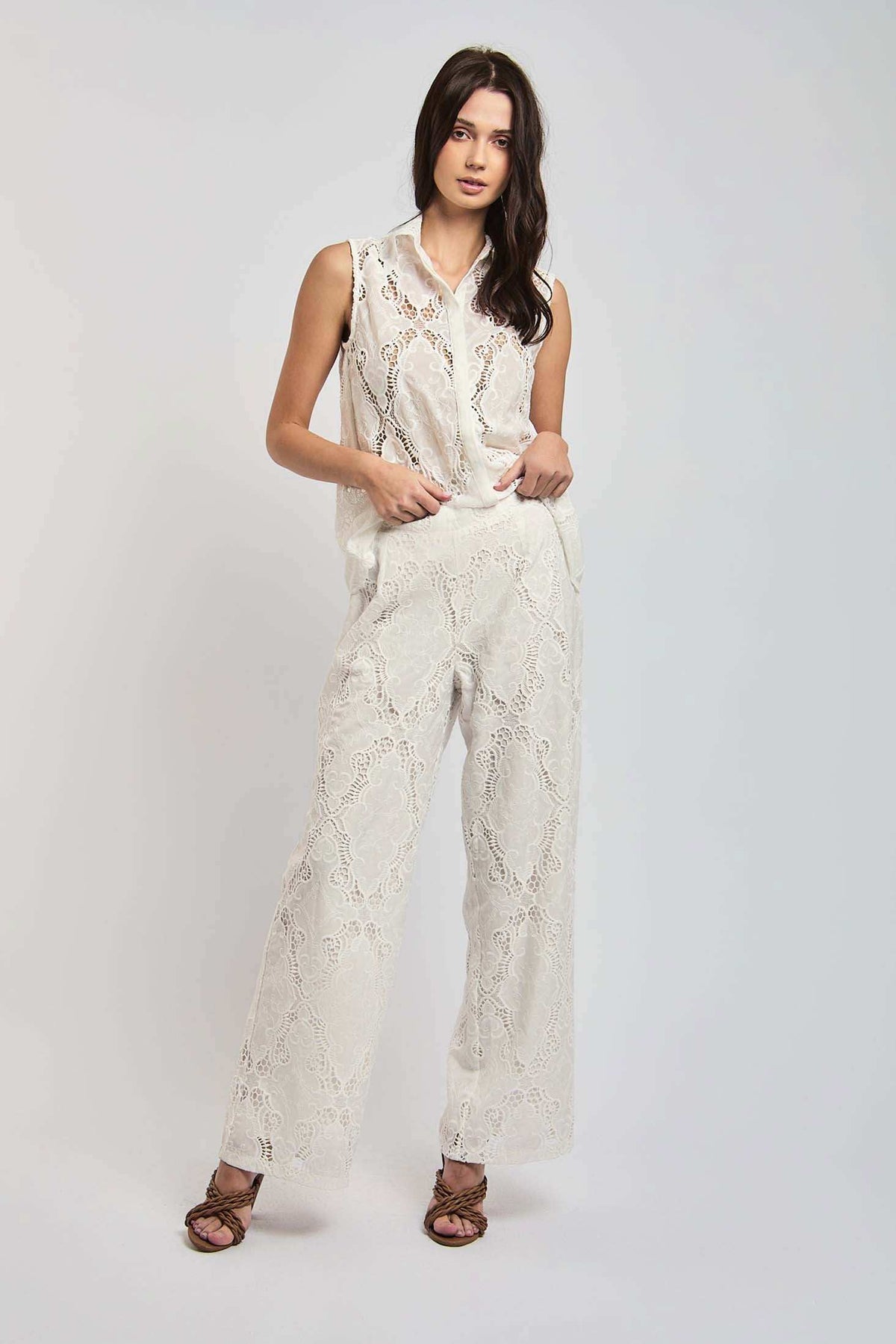 Women Regular Fit Pant - White