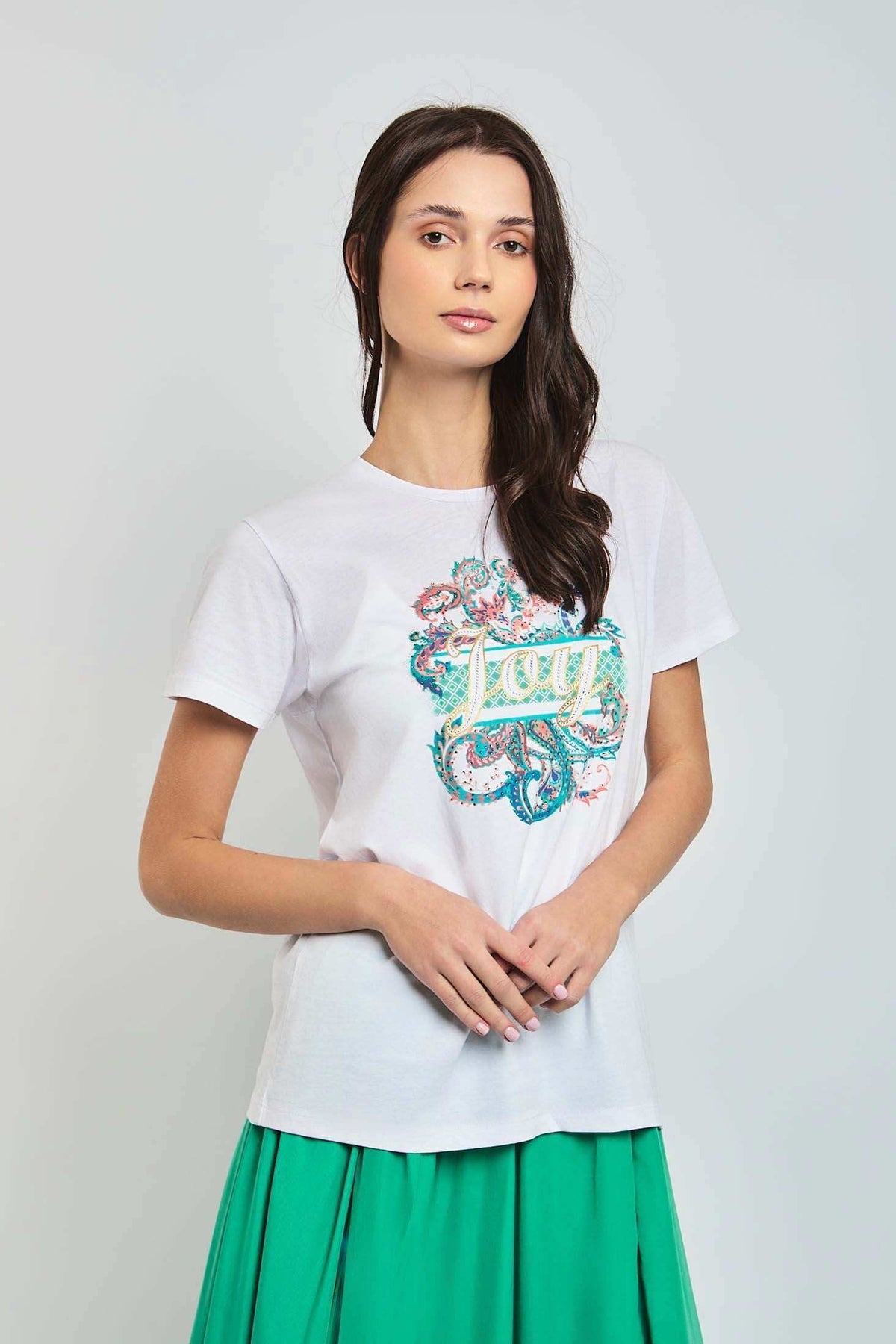 Women Regular Fit T-Shirt - White