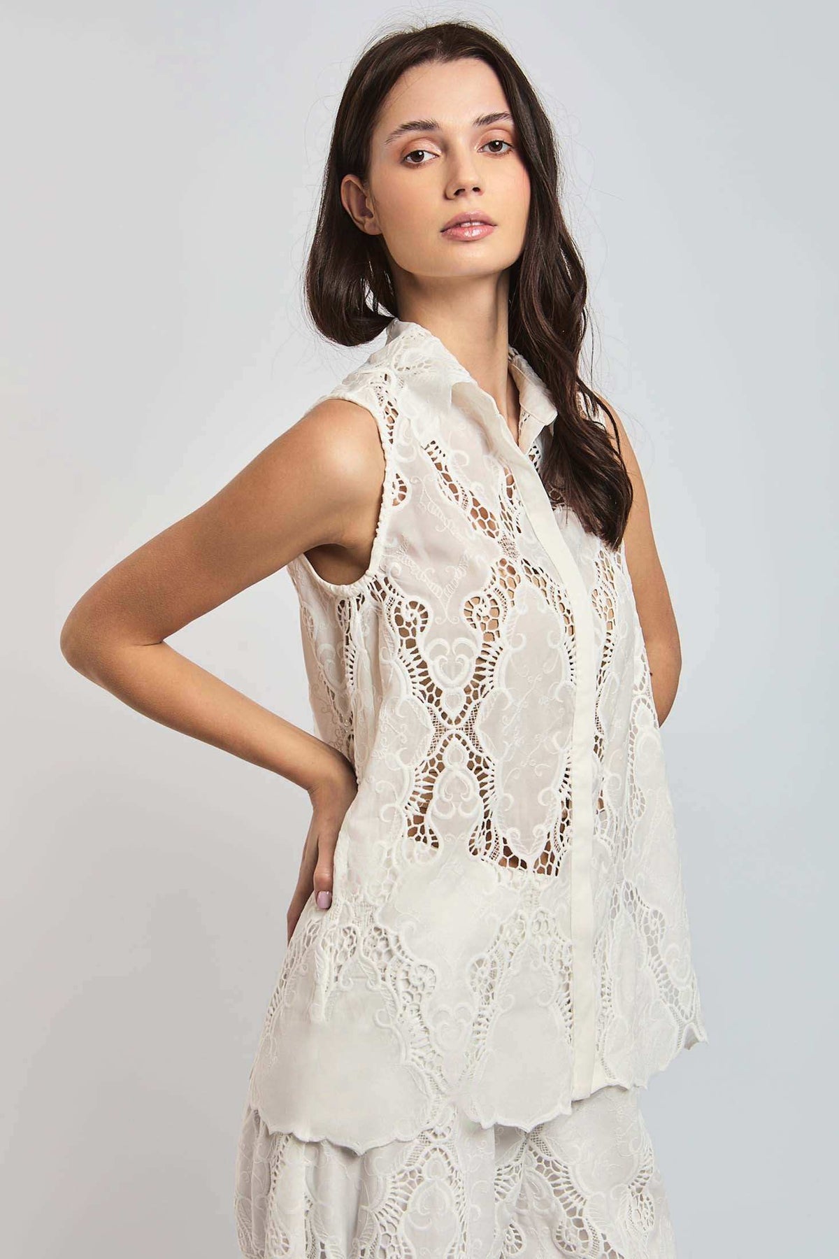 Women Regular Fit Top - White