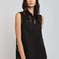 Women Regular Fit Top - Black