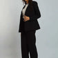 Women Regular Fit Blazer - Black