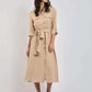 Women Regular Fit Dress - Brown