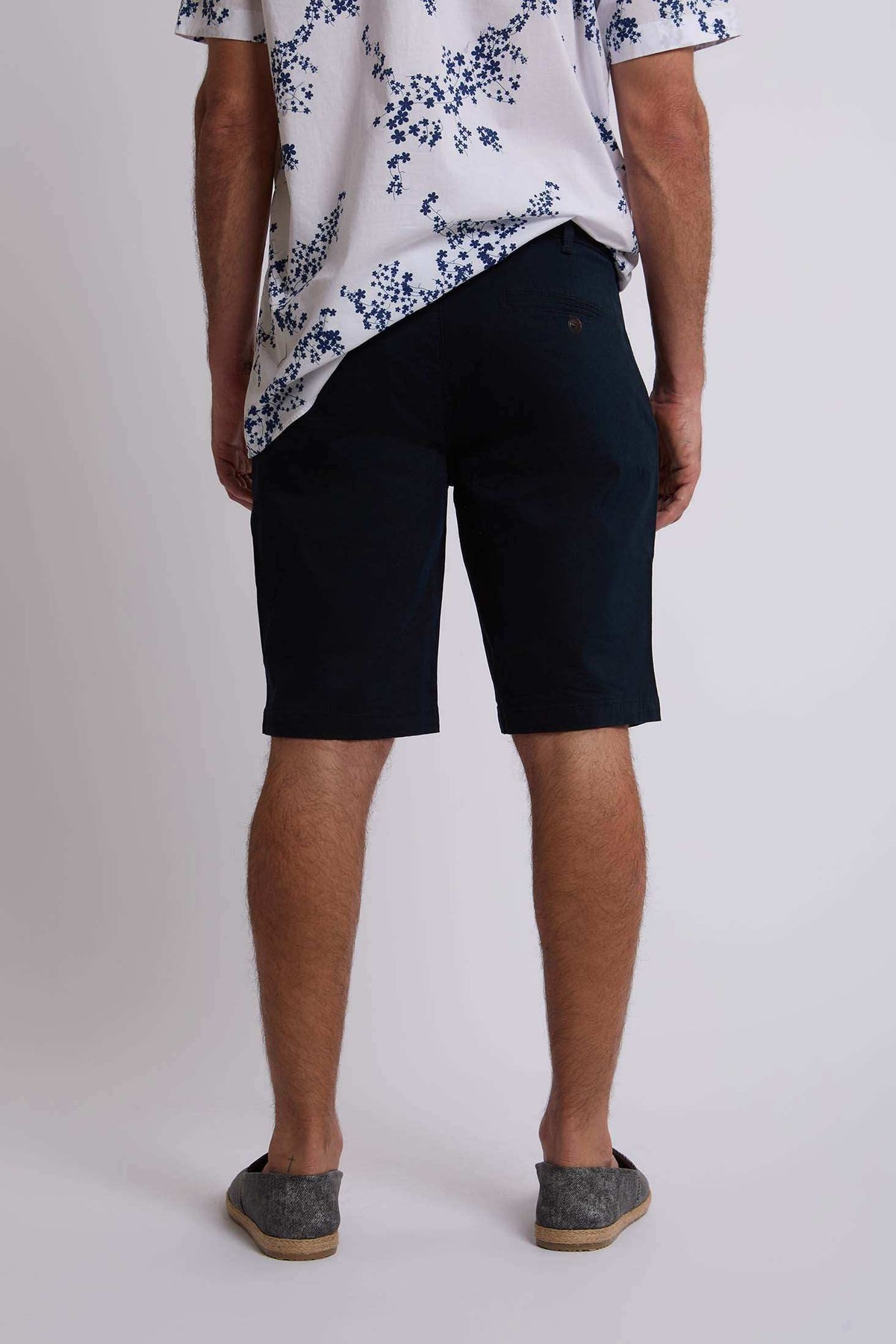 Men Regular Fit Bermuda - Navy
