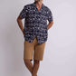 Men Regular Fit Bermuda - Printed Dark Blue