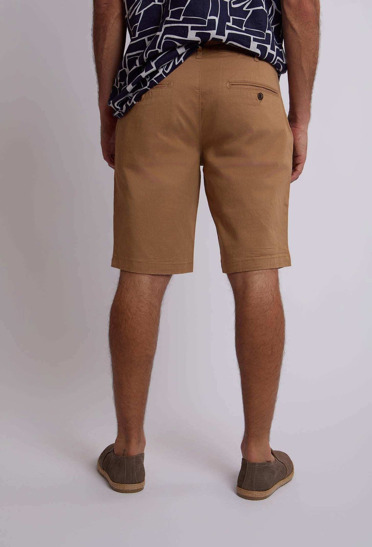 Men Regular Fit Bermuda - Printed Dark Blue