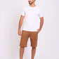 Men Regular Fit Bermuda Brown