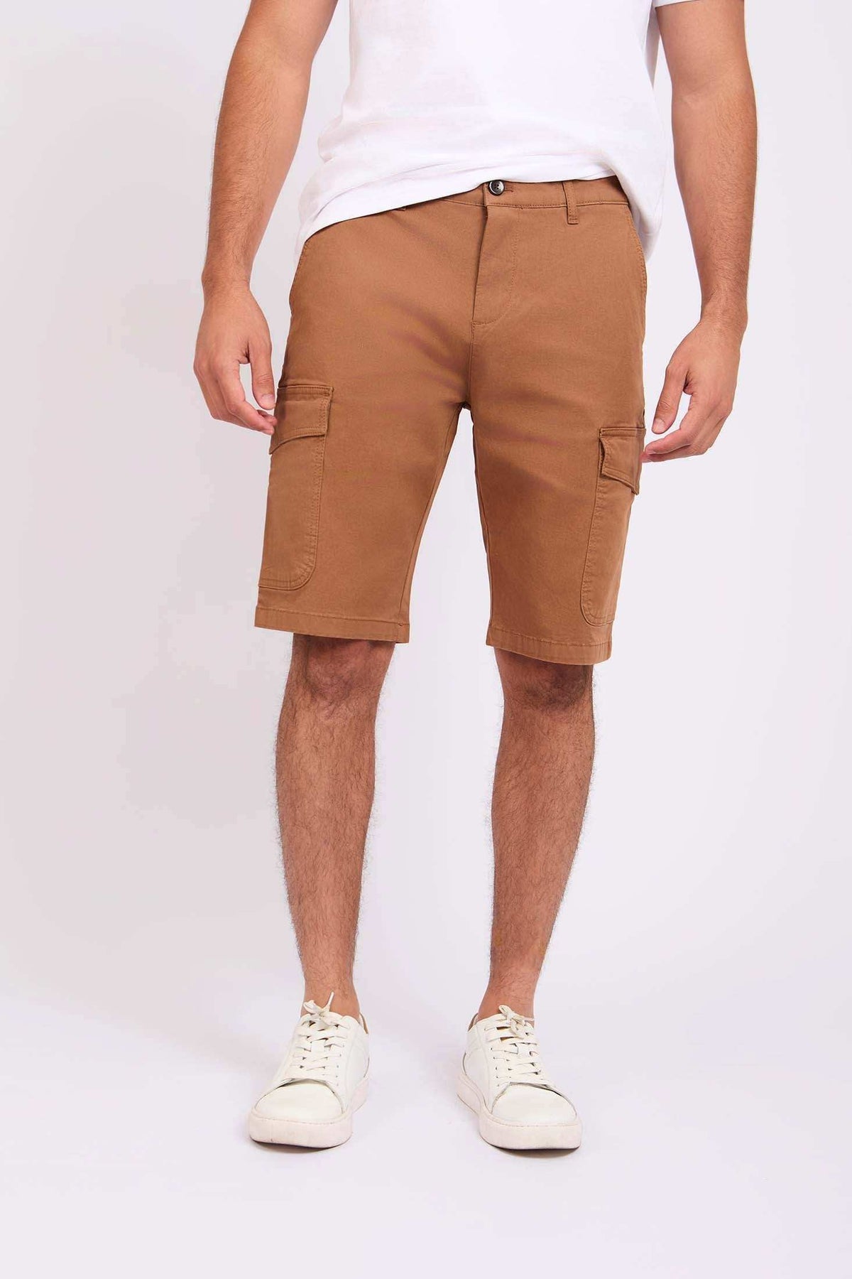 Men Regular Fit Bermuda Brown