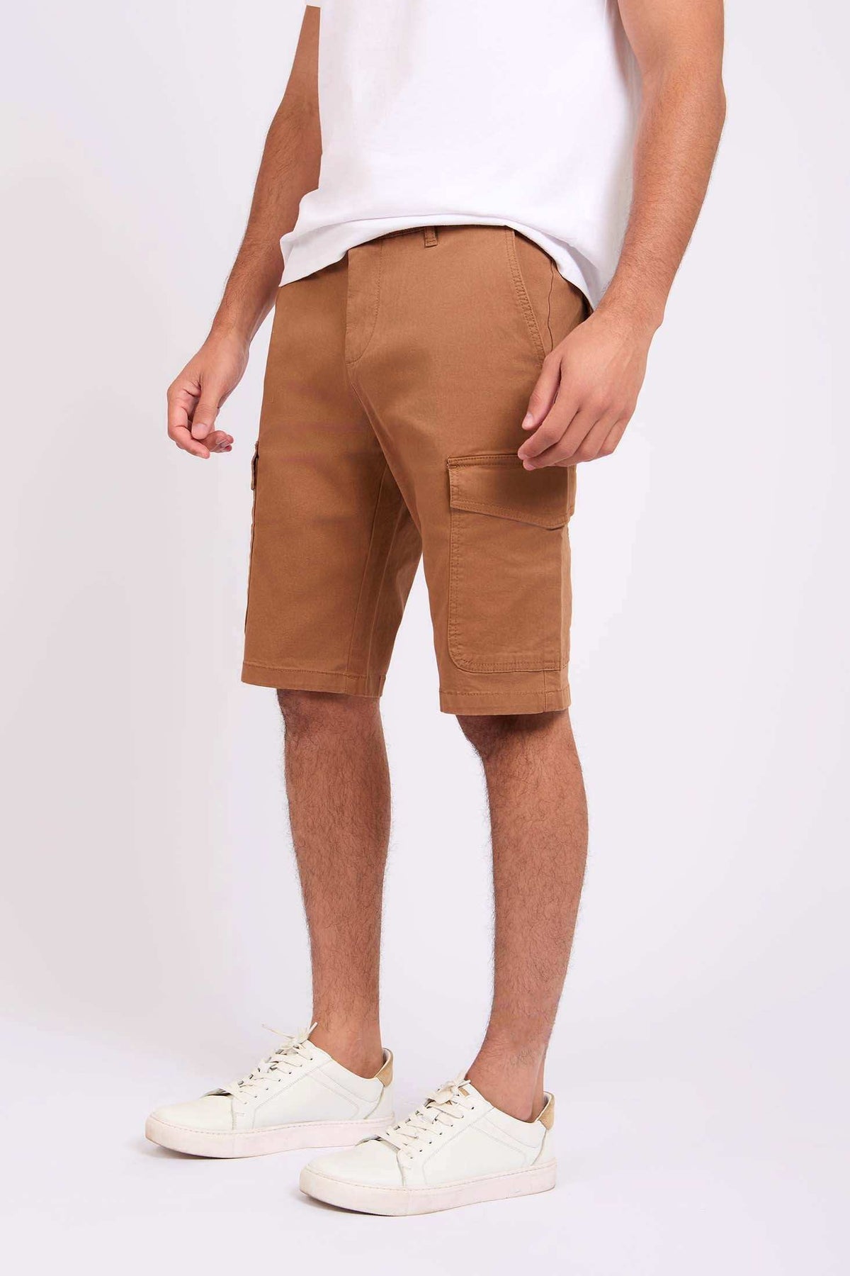 Men Regular Fit Bermuda Brown