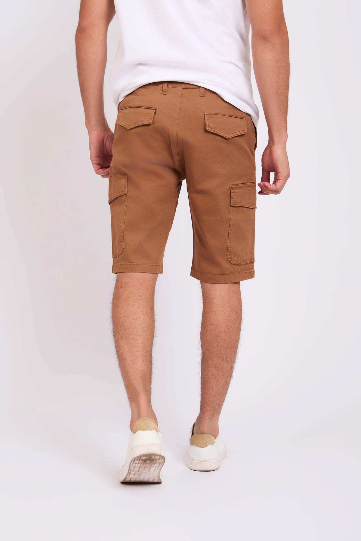 Men Regular Fit Bermuda Brown
