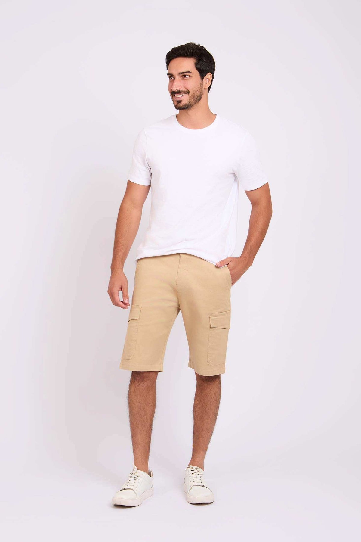 Men Regular Fit Bermuda Brown