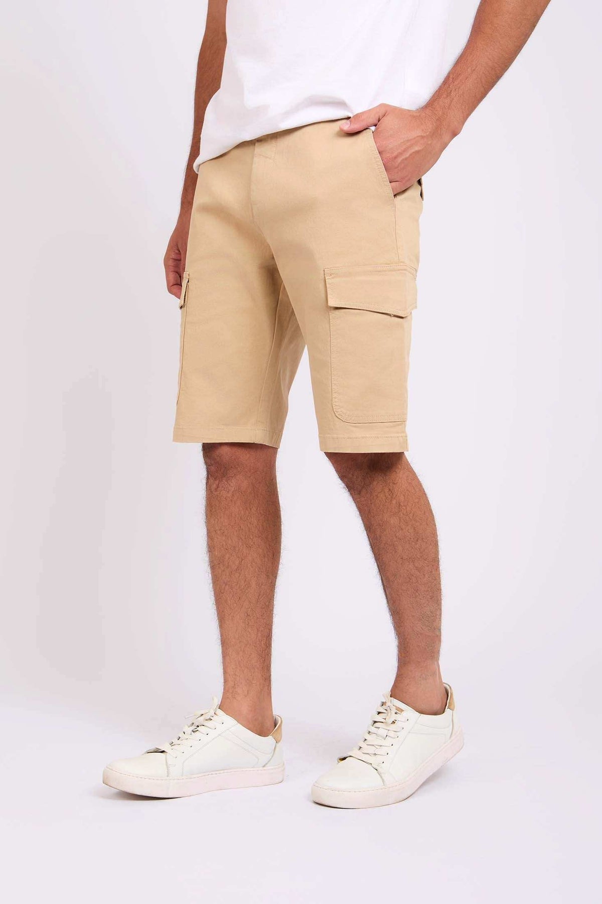 Men Regular Fit Bermuda Brown