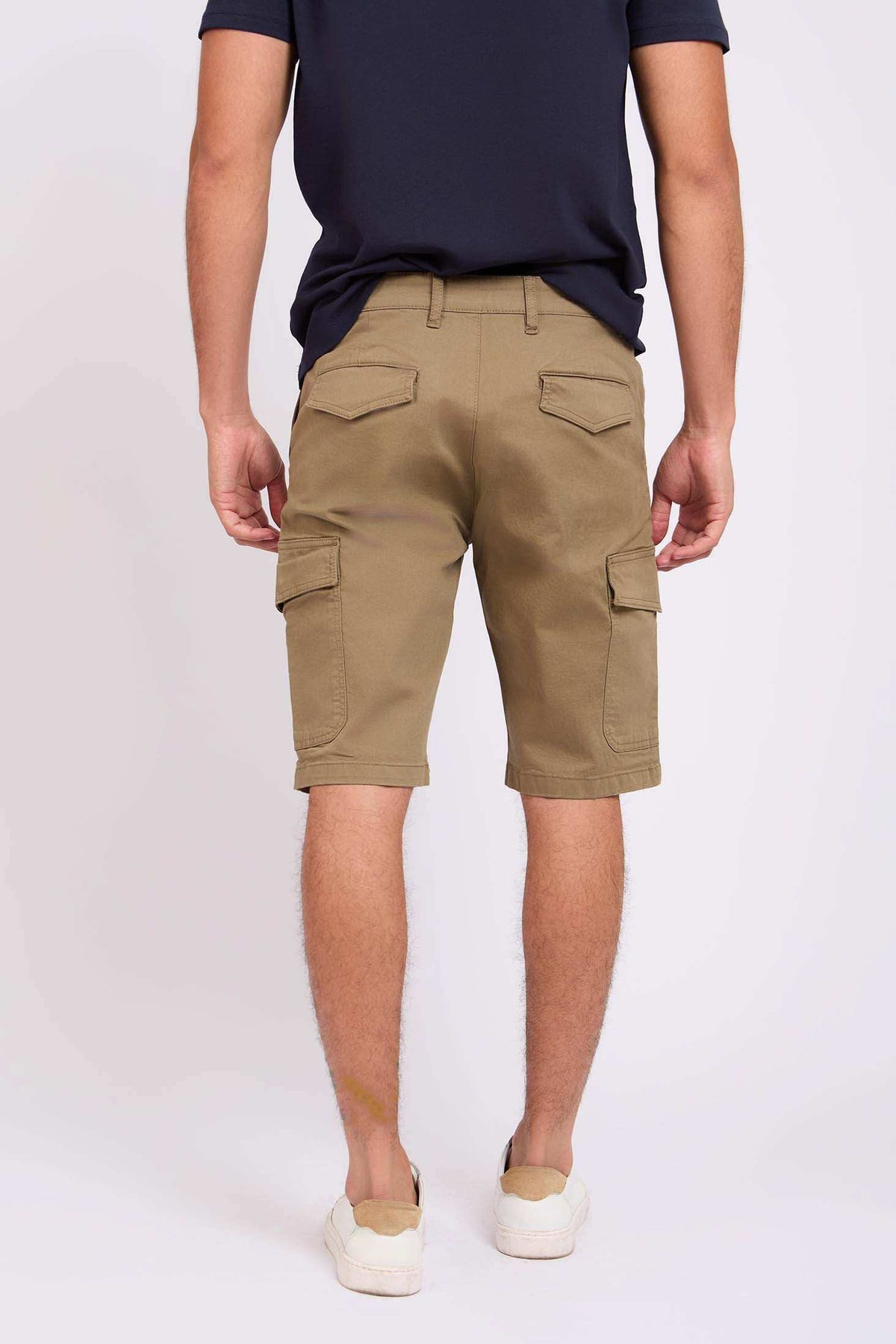 Men Regular Fit Bermuda Green