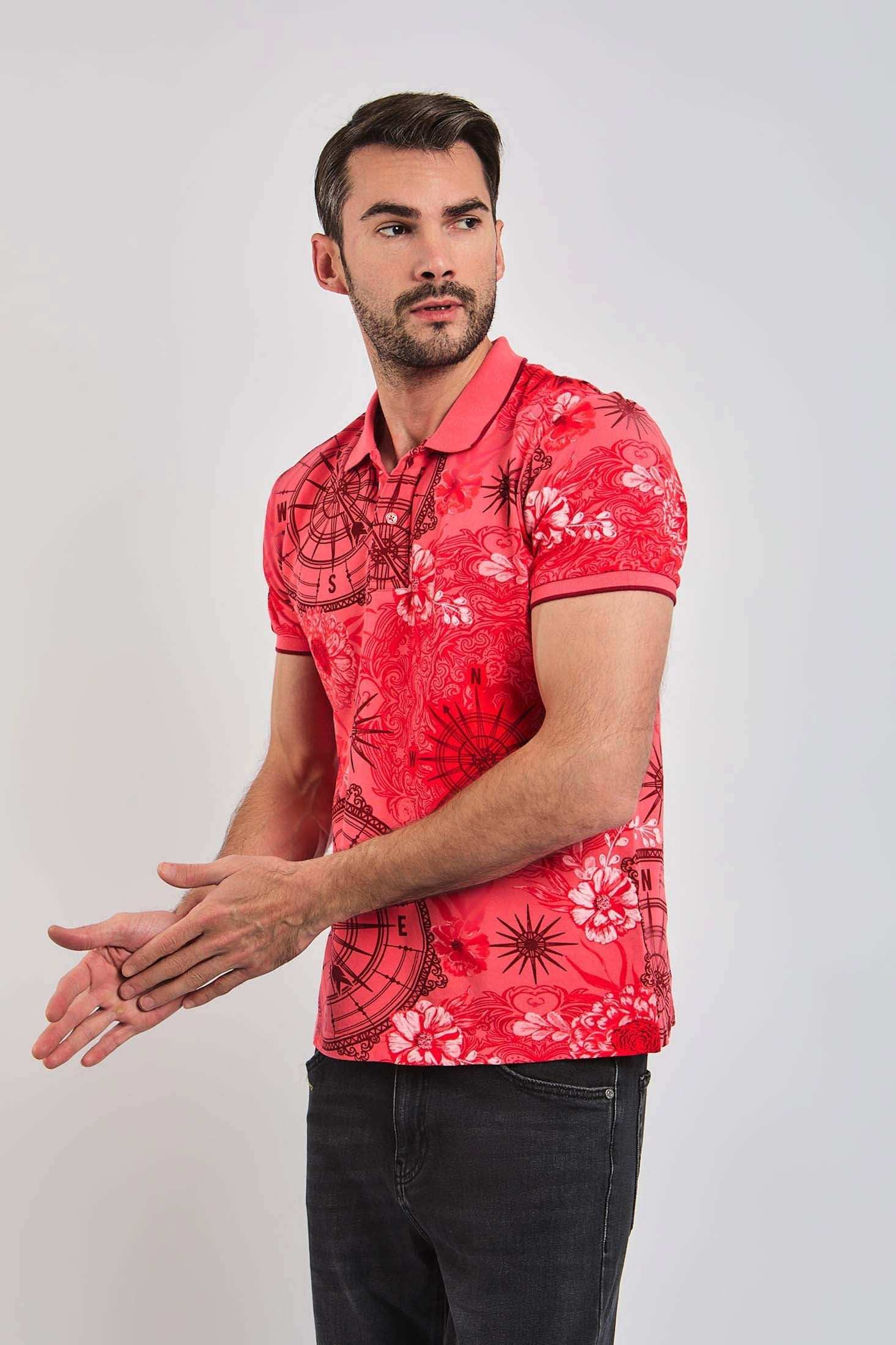 Men Regular Fit Polo - Multicolorcolor
