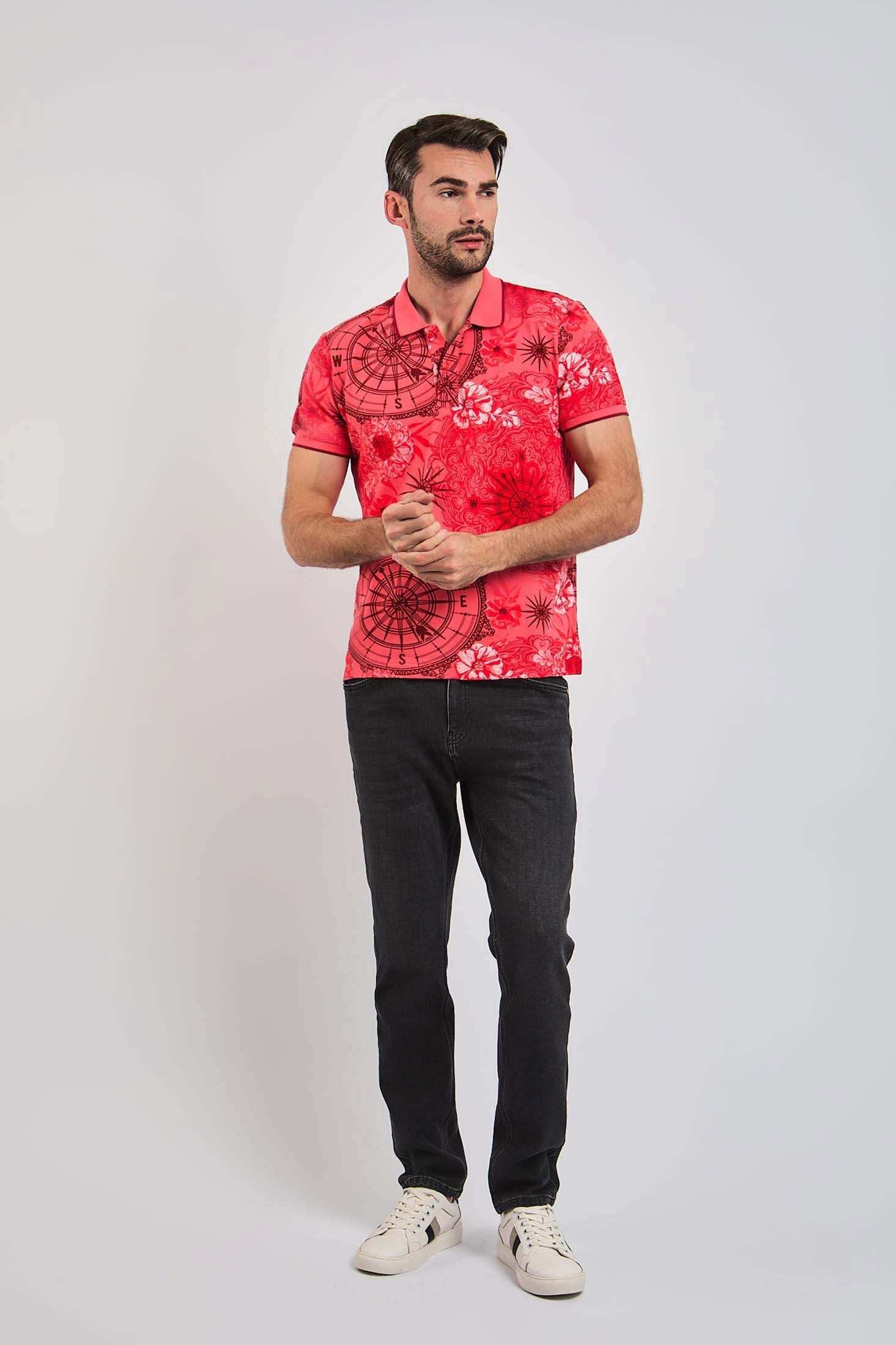 Men Regular Fit Polo - Multicolorcolor