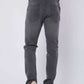 Dalydress men’s grey straight-fit jeans back view, casual wear, white sneakers