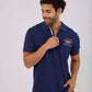 Men Regular Fit Polo - Dark Navy