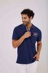 Men Regular Fit Polo - Dark Navy