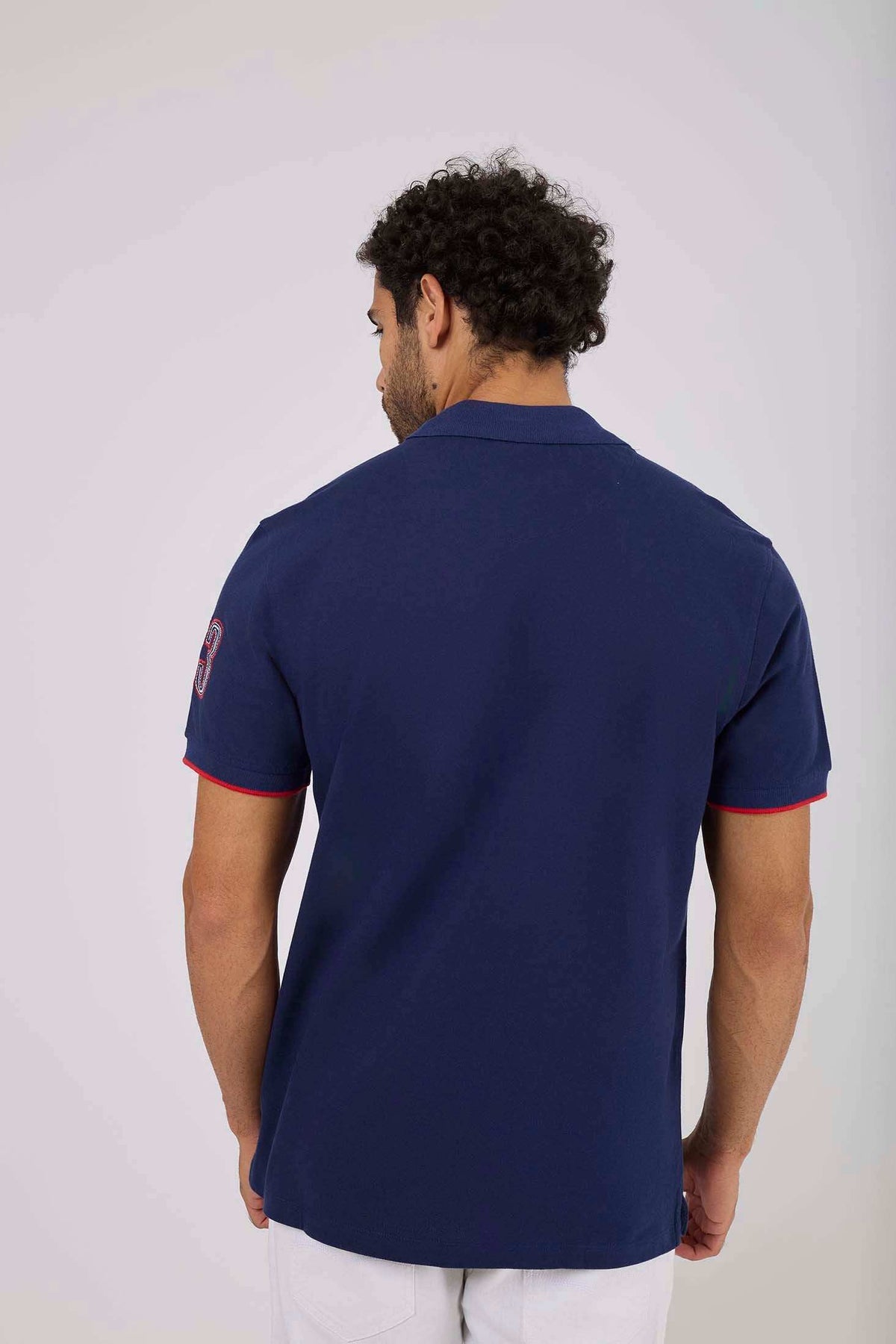 Men Regular Fit Polo - Dark Navy