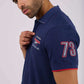 Men Regular Fit Polo - Dark Navy
