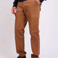Men Regular Fit Pants Brown