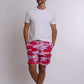 Men Regular Fit Swimming Short - Red