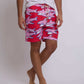 Men Regular Fit Swimming Short - Red