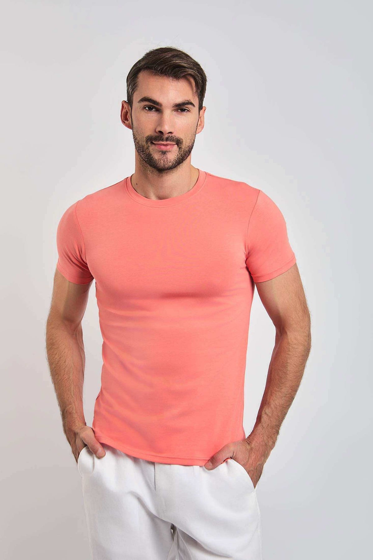Men Regular Fit T-Shirt - Pink