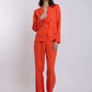 Women Regular Fit Blazer - Mandarin Red