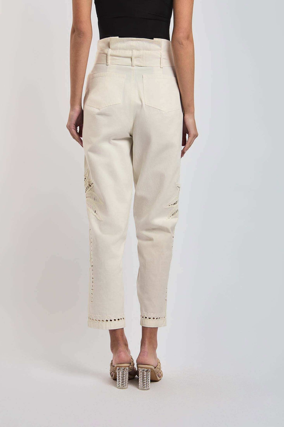 Women Regular Fit Pant - Off White