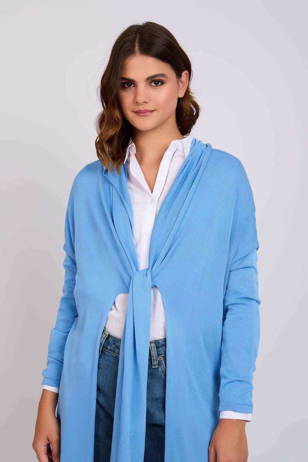 Women Regular Fit Cardigan - Blue Depths