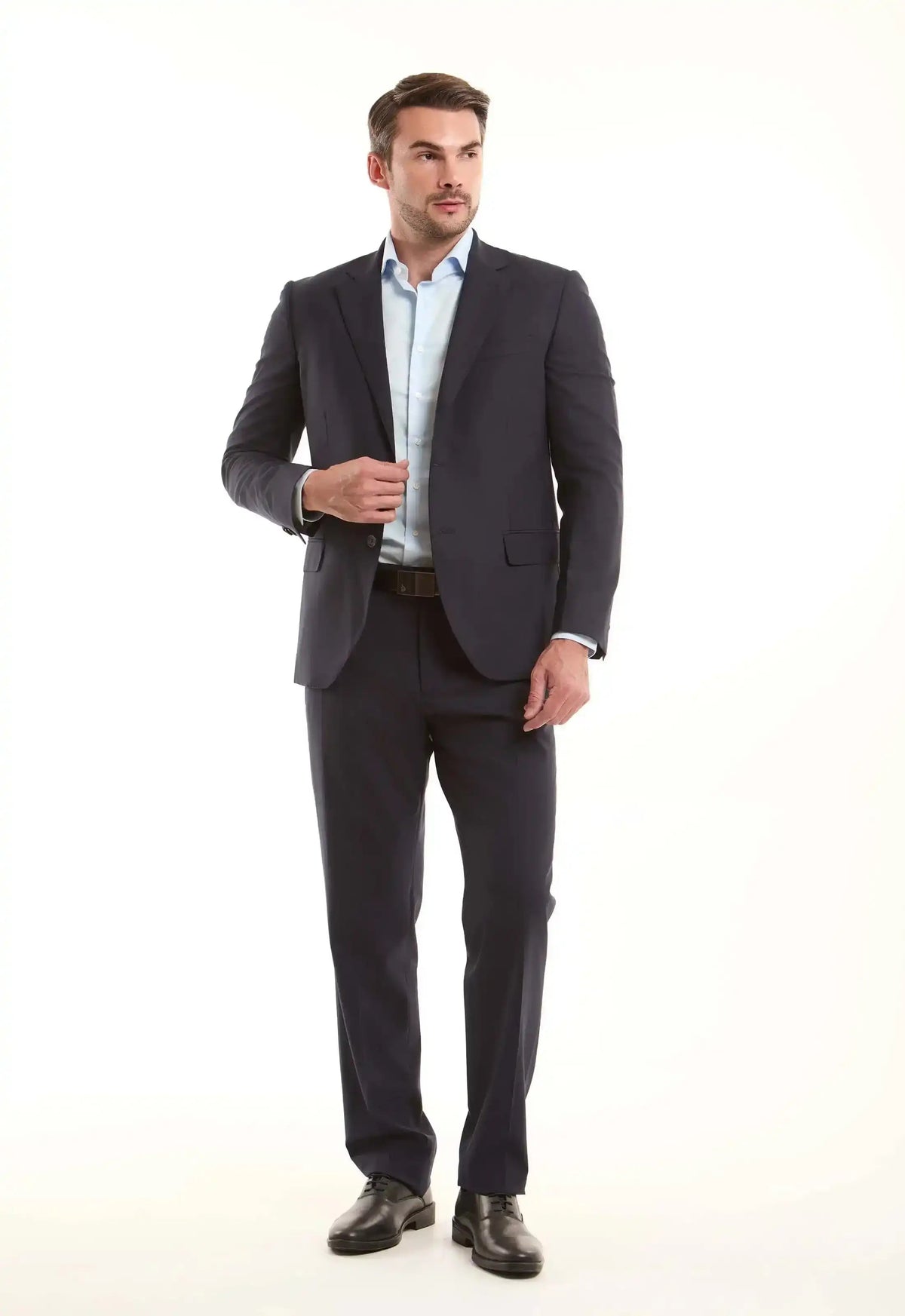Tailored Wool-Blend Suit Jacket