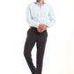 Wool-Blend Straight Pants
