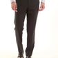 Wool-Blend Straight Pants