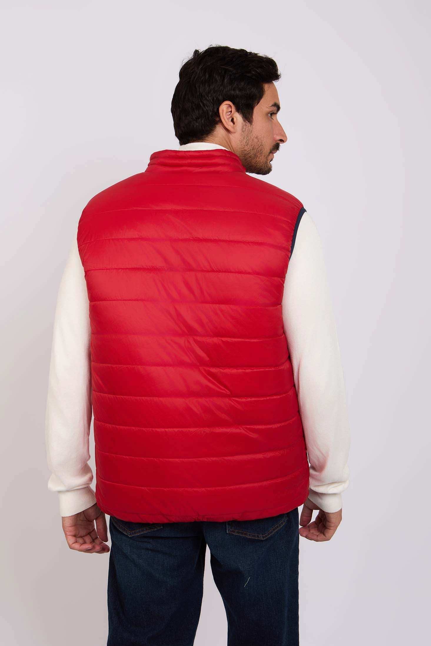 Men Regular Fit Vest Red