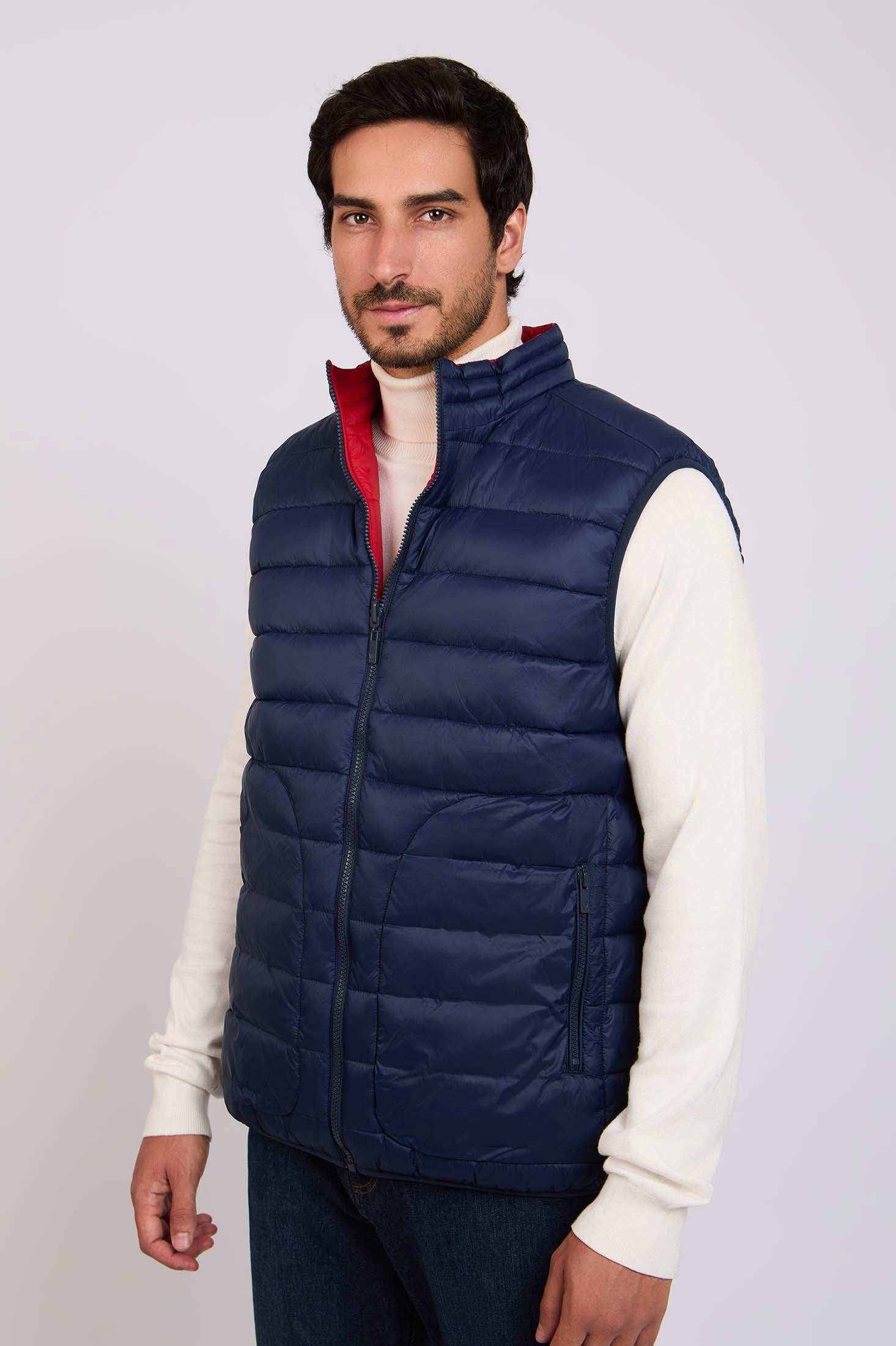 Men Regular Fit Vest Red
