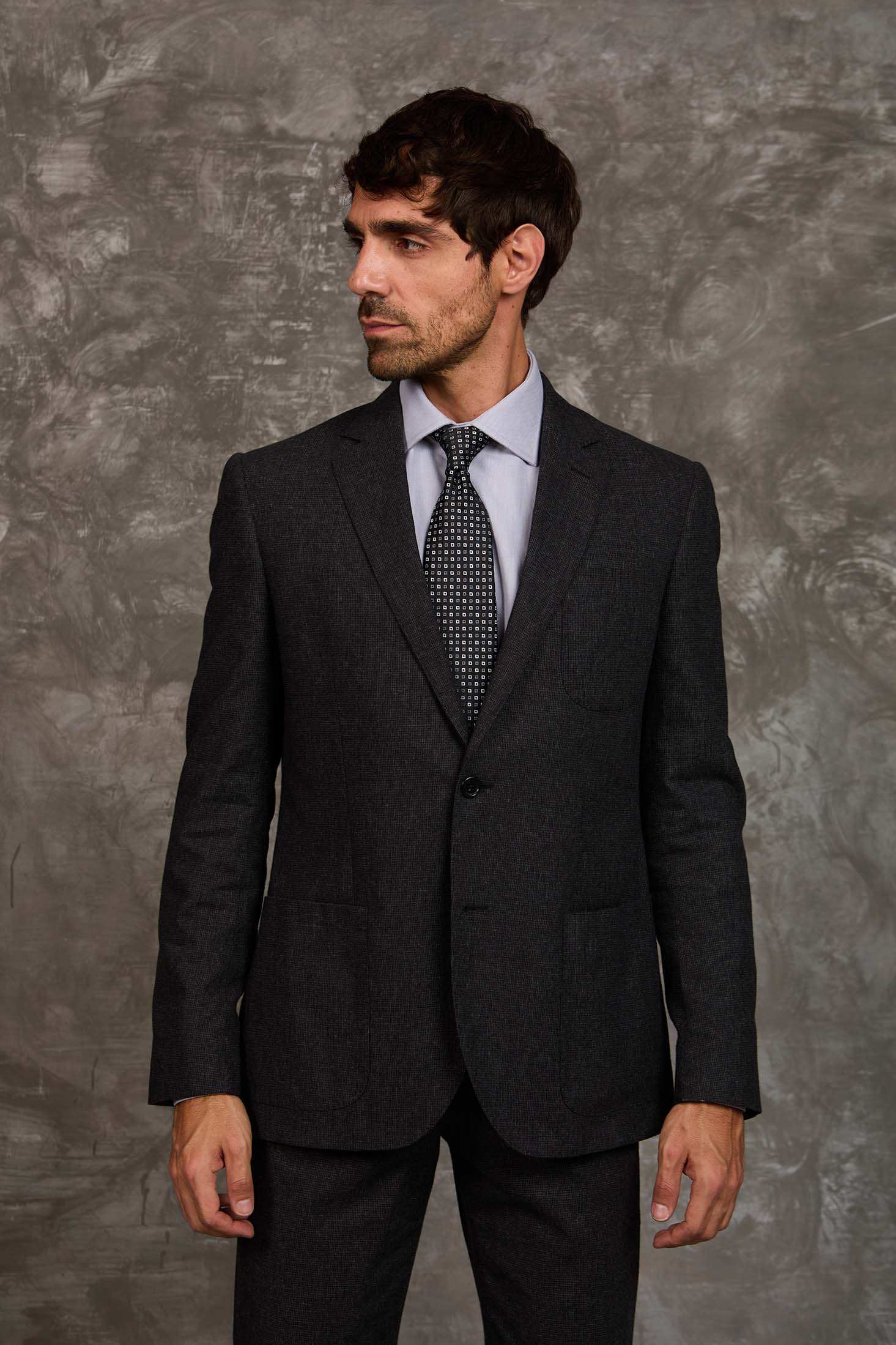 Men Regular Fit Blazer Black